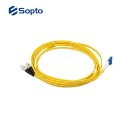 Simplex LC To SC Fiber Optic Patch Cords PVC Cable Jacket CE FCC ROHS Approval